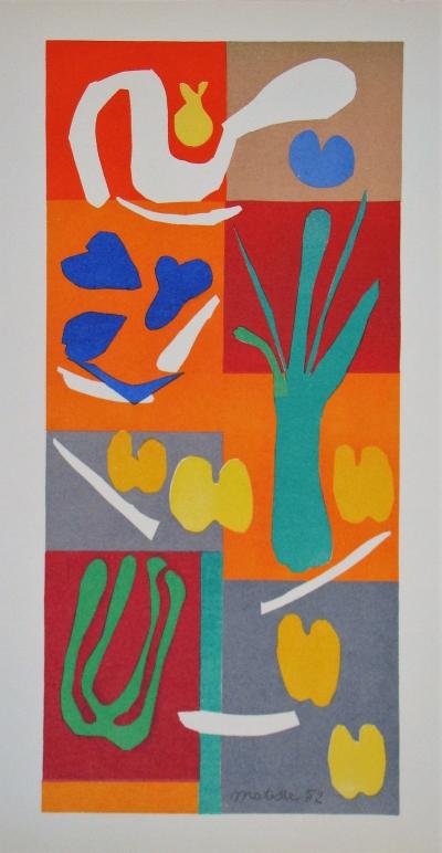 Henri MATISSE (d’après) - Végétaux, 1958 - Lithographie signée et datée 2