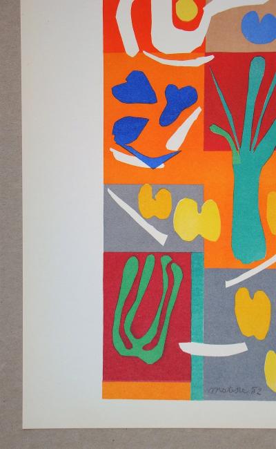 Henri MATISSE (d’après) - Végétaux, 1958 - Lithographie signée et datée 2