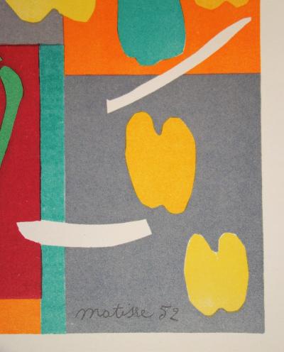 Henri MATISSE (d’après) - Végétaux, 1958 - Lithographie signée et datée 2