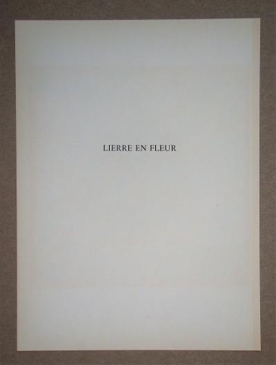 Henri MATISSE (d’après) - Lierre En Fleur, 1958 - Lithographie signée et datée 2