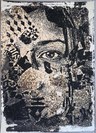 VHILS - Caustic, 2017 - Impression signée au crayon 2