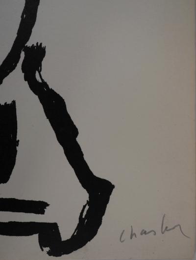 Roger CHASTEL : Personnage fragile - Sérigraphie originale signée au crayon 2