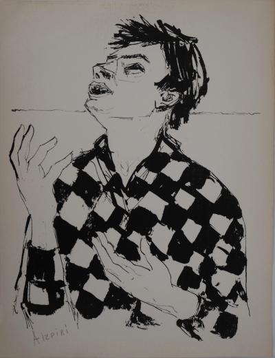 Paul AÏZPIRI - L’acteur, 1951 - Sérigraphie originale signée au crayon 2