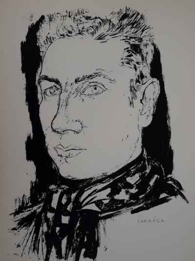 Nicolas CARREGA : Homme sérieux, 1951 - Sérigraphie originale signée 2