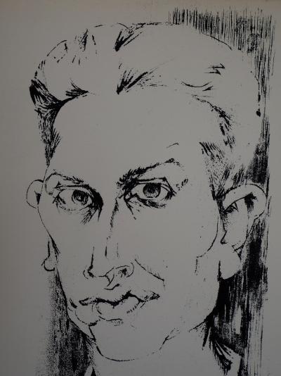 Paul COLLOMB - L’autoportrait, 1951 - Sérigraphie originale signée au crayon 2