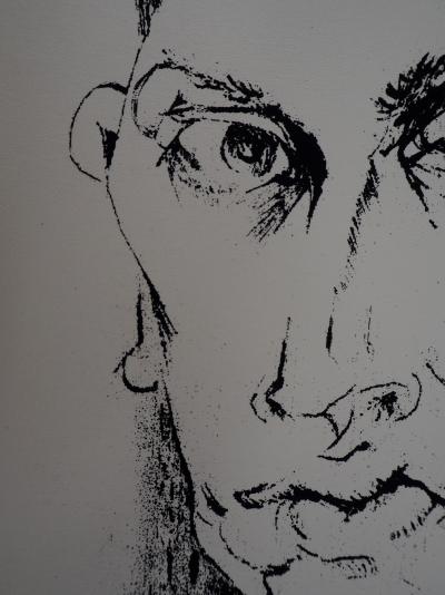 Paul COLLOMB - L’autoportrait, 1951 - Sérigraphie originale signée au crayon 2