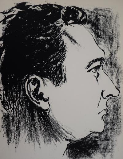 Daniel du JANERAND : Homme pensif, 1951 - Sérigraphie originale signée au crayon 2