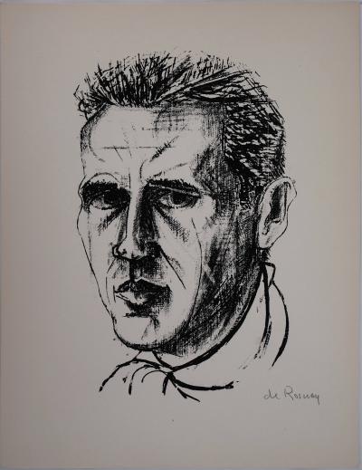 Gaétan de ROSNAY : L’autoportrait, 1951 - Sérigraphie Originale signée au crayon 2