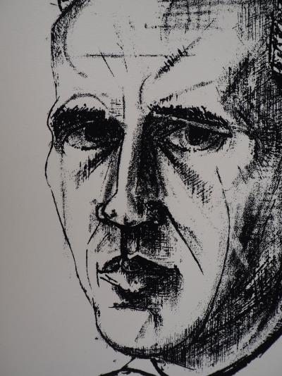 Gaétan de ROSNAY : L’autoportrait, 1951 - Sérigraphie Originale signée au crayon 2