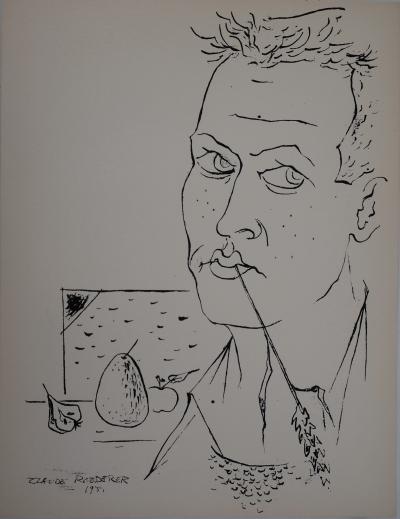 Claude ROEDERER : L’autoportrait - Sérigraphie Originale Signée 2