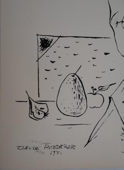 Claude ROEDERER : L’autoportrait - Sérigraphie Originale Signée 2