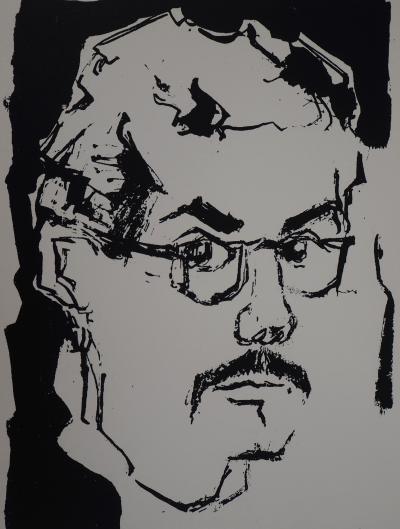 Orlando PELAYO : L’autoportrait - Sérigraphie originale signée au crayon 2