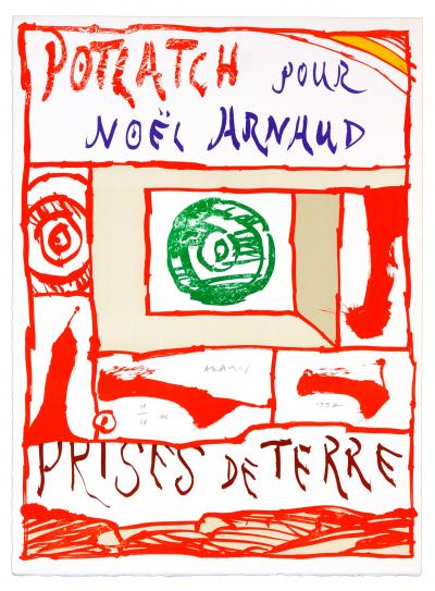 Pierre ALECHINSKY - Potlach, 1997 - Lithographie originale signée au crayon 2
