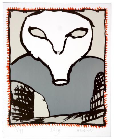 Pierre Alechinsky - Griserie à minuit 1, 2, 3, 4, 5, 2019 - Lithographie originale signée au crayon 2