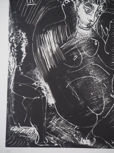 Pablo PICASSO - Couple avec enfant, 1968 - Gravure originale signée au crayon 2