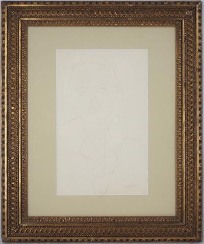 Amedeo MODIGLIANI - Portrait de femme, c. 1917 - Dessin original signé avec certificat 2