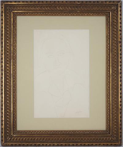 Amedeo MODIGLIANI - Portrait de femme, c. 1917 - Dessin original signé avec certificat 2