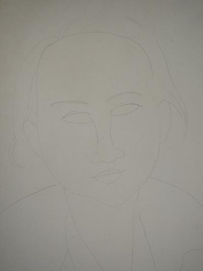 Amedeo MODIGLIANI - Portrait de femme, c. 1917 - Dessin original signé avec certificat 2