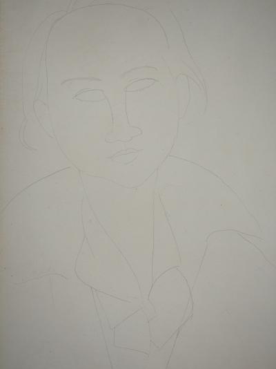 Amedeo MODIGLIANI - Portrait de femme, c. 1917 - Dessin original signé avec certificat 2