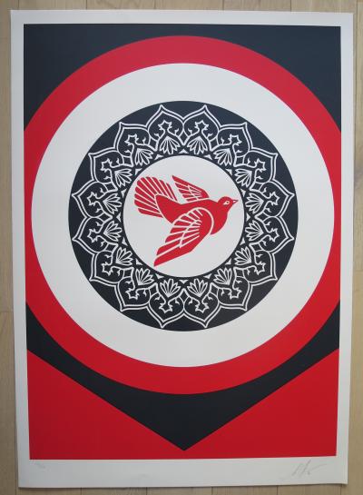 Shepard FAIREY (Obey) - Rise From The Ashes (Red), 2020 - Sérigraphie signée au crayon 2
