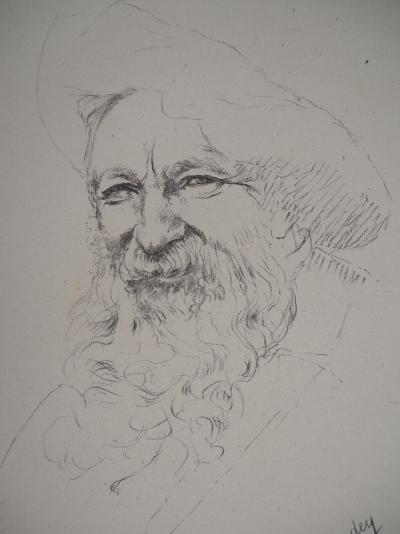 Jeanne BARDEY : Portrait de Rodin - Lithographie originale, Signée 2