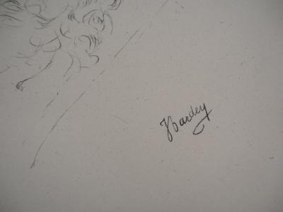 Jeanne BARDEY : Portrait de Rodin - Lithographie originale, Signée 2