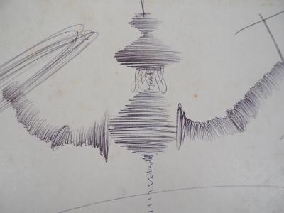Salvador DALI - Don Quichotte, 1972  - Dessin à l’encre signé 2