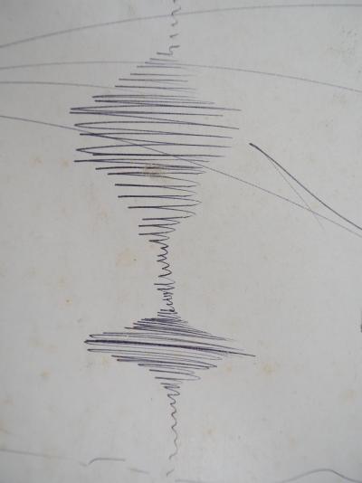 Salvador DALI - Don Quichotte, 1972  - Dessin à l’encre signé 2