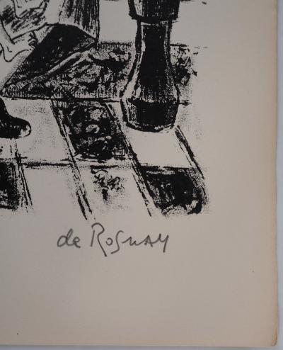 Gaétan de ROSNAY : Mère dans le port, 1951 - Sérigraphie originale signée au crayon 2