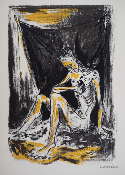 Nicolas CARREGA : Saint Jérôme, 1951  - Sérigraphie originale 2