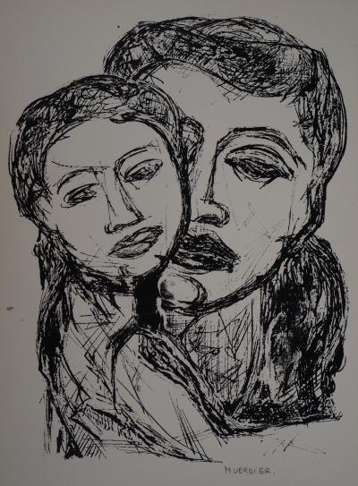 Maurice VERDIER : Tendresse maternelle, 1951 - Sérigraphie originale signée au crayon 2