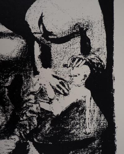 Philippe LEJEUNE : La famille, 1951  - Sérigraphie originale signée au crayon 2
