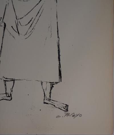 Orlando PELAYO : L’amour maternel, 1951 - Sérigraphie originale signée au crayon 2