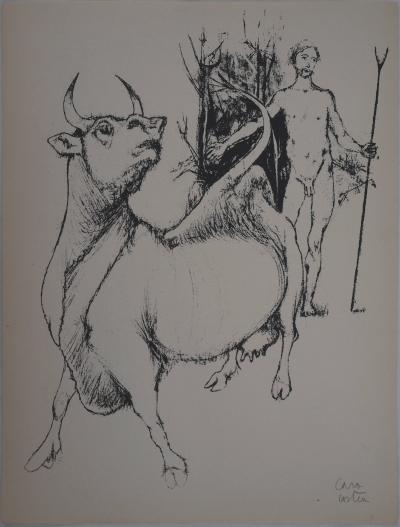 Philippe CARA COSTEA : Le chasseur, 1951 - Sérigraphie originale signée au crayon 2
