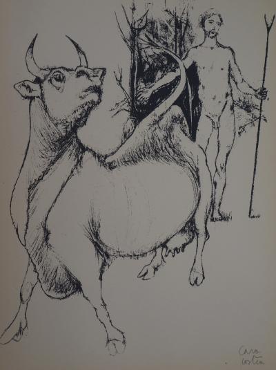Philippe CARA COSTEA : Le chasseur, 1951 - Sérigraphie originale signée au crayon 2