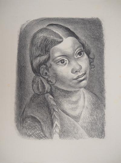 Dimitrios Emmanuel GALANIS - Study of Head, 1925 - Original signed lithograph 2