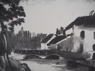 Maurice de VLAMINCK : Le Moulin de la Naze, 1925 - Lithographie originale, Signée 2