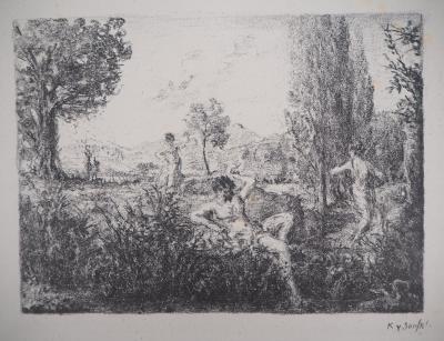 Ker Xavier ROUSSEL : Pastorale, 1925 - Lithographie originale signée 2