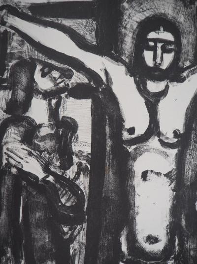 Georges ROUAULT : Christ en croix - Lithographie originale signée 2