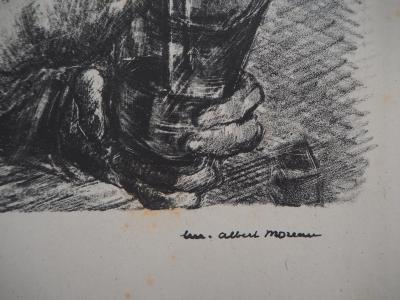 Luc Albert MOREAU : Le cocktail - Lithographie originale signée 2