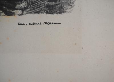 Luc Albert MOREAU : Le cocktail - Lithographie originale signée 2
