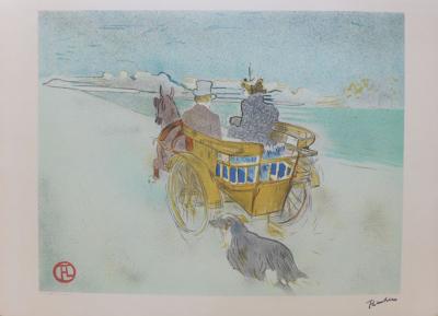 Henri DE TOULOUSE-LAUTREC (d’après) - La charrette anglaise - Lithographie