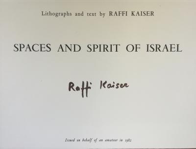 Raffî KAISER - Spaces and spirit of Israël ,1982 - Portofolio de 21 lithographies signées 2