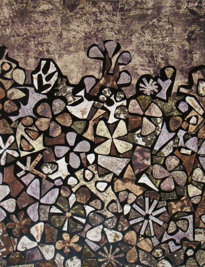 Jean DUBUFFET (after) - Jardin de quite-vite, 1957 - Stencil signed 2
