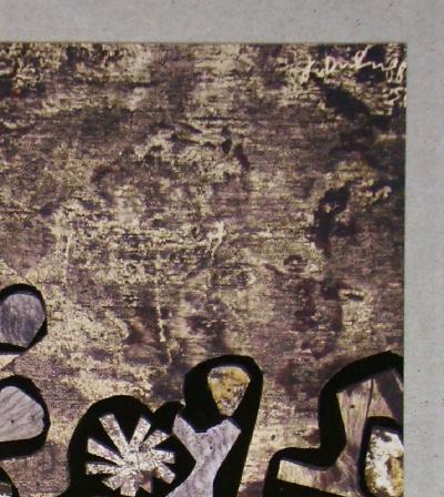 Jean DUBUFFET (after) - Jardin de quite-vite, 1957 - Stencil signed 2