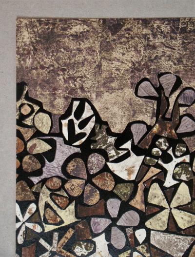 Jean DUBUFFET (after) - Jardin de quite-vite, 1957 - Stencil signed 2