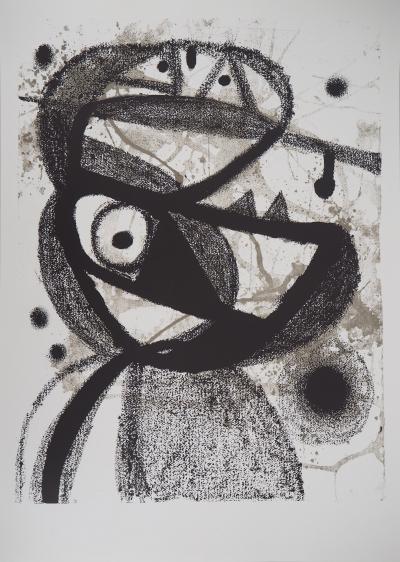 Joan MIRO : Oiseau surréaliste - Lithographie offset 2