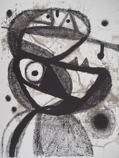 Joan MIRO : Oiseau surréaliste - Lithographie offset 2