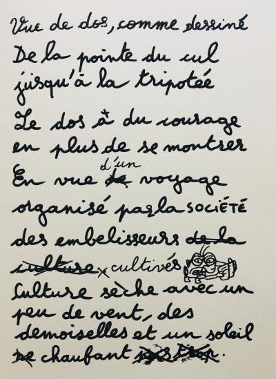 Robert COMBAS - Le mystère des dessins sans poil, 2020 - Dessin signé + Livre 2