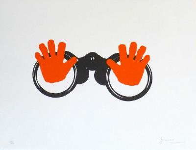 Joan BROSSA - Poema visual 16, 1989 - Lithographie signée au crayon 2